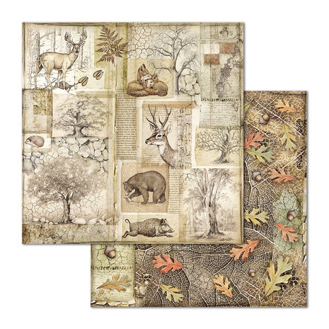 Stamperia Forest 12x12 Inch Paper Pack (SBBL63) Stamperia Forest 12x12 Inch Paper Pack (SBBL63)