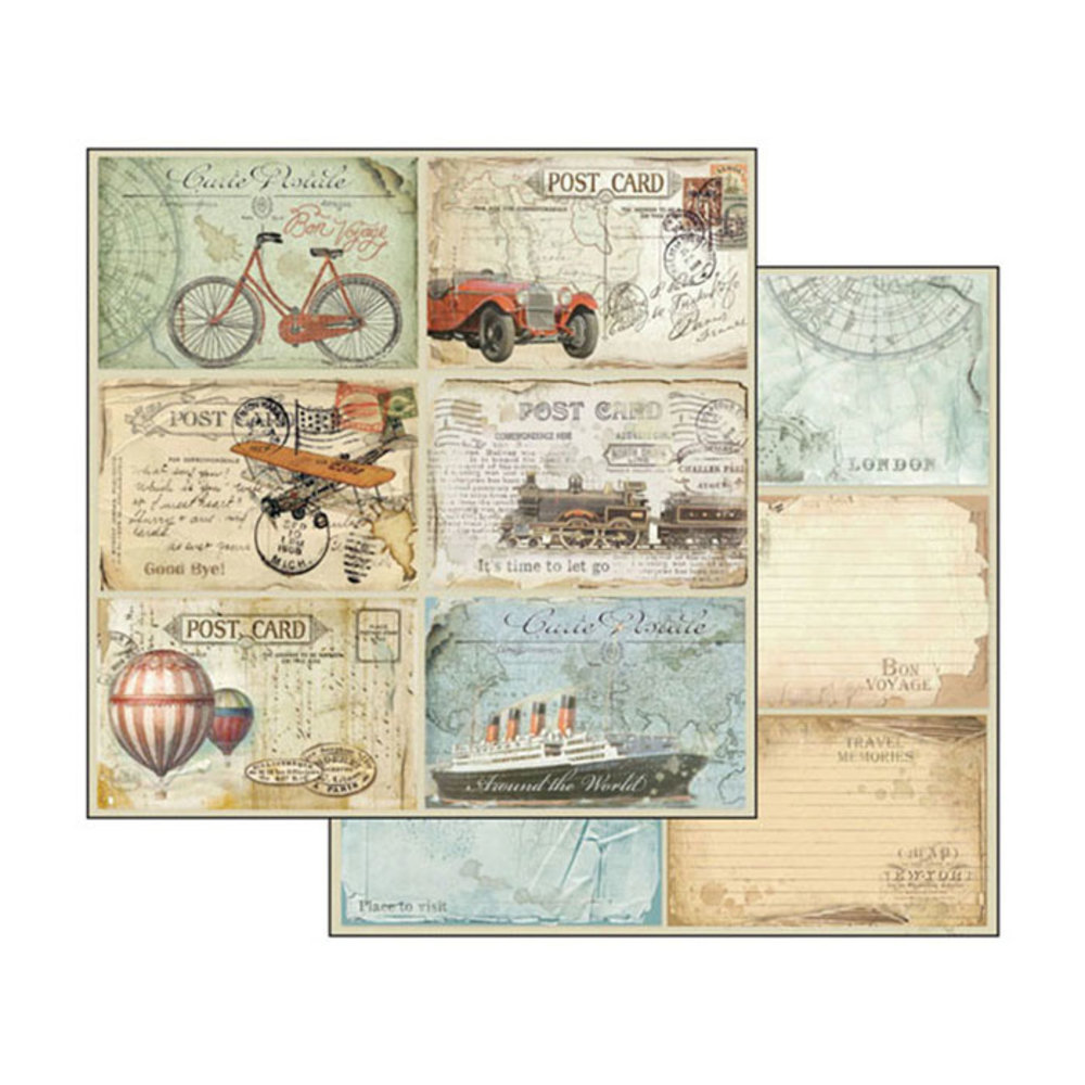 Stamperia Around the World 8x8 Inch Paper Pack (SBBS12) Stamperia Around the World 8x8 Inch Paper Pack (SBBS12)