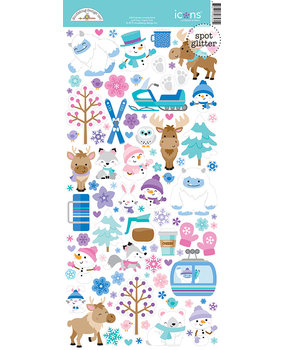Doodlebug Design Winter Wonderland Icons Stickers (6560) (DISCONTINUED)