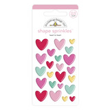 Doodlebug Design Heart to Heart Shape Sprinkles (23pcs) (6576) (DISCONTINUED)