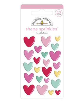 Doodlebug Design Heart to Heart Shape Sprinkles (23pcs) (6576) (DISCONTINUED)
