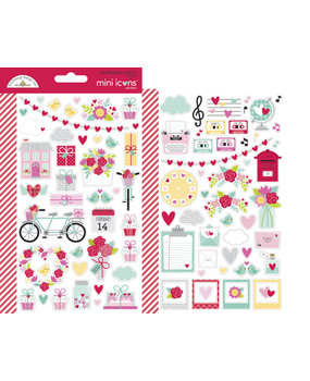 Doodlebug Design Love Notes Mini Icons Sticker (6583) (DISCONTINUED)