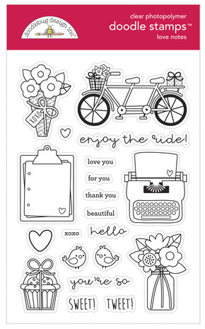 Doodlebug Design Love Notes Doodle Stamps (6584) (OUTLET)