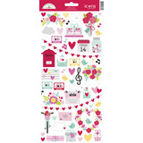 Doodlebug Design Love Notes Icons Sticker (6606) (DISCONTINUED)