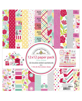 Doodlebug Design Love Notes 12x12 Inch Paper Pack (6608) (DISCONTINUED)