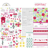 Doodlebug Design Love Notes 12x12 Inch Essentials Kit (6611) (DISCONTINUED)