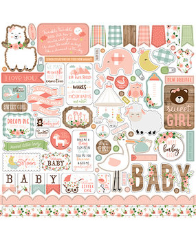 Echo Park Baby Girl 12x12 Inch Element Sticker (BAG202014) (DISCONTINUED) Echo Park Baby Girl 12x12 Inch Element Sticker (BAG202014) (DISCONTINUED)