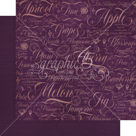 Graphic 45 Fruit & Flora 12x12 Inch Patterns & Solids Paper Pad (4502001) (OUTLET)