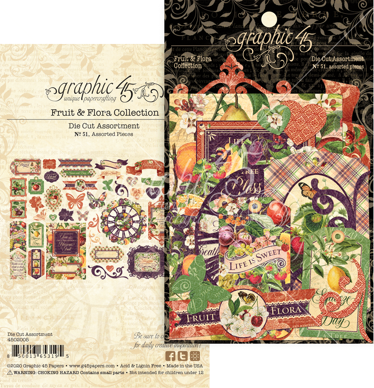Fruit Flora Die Cut Assortment 4502005 Craftlines