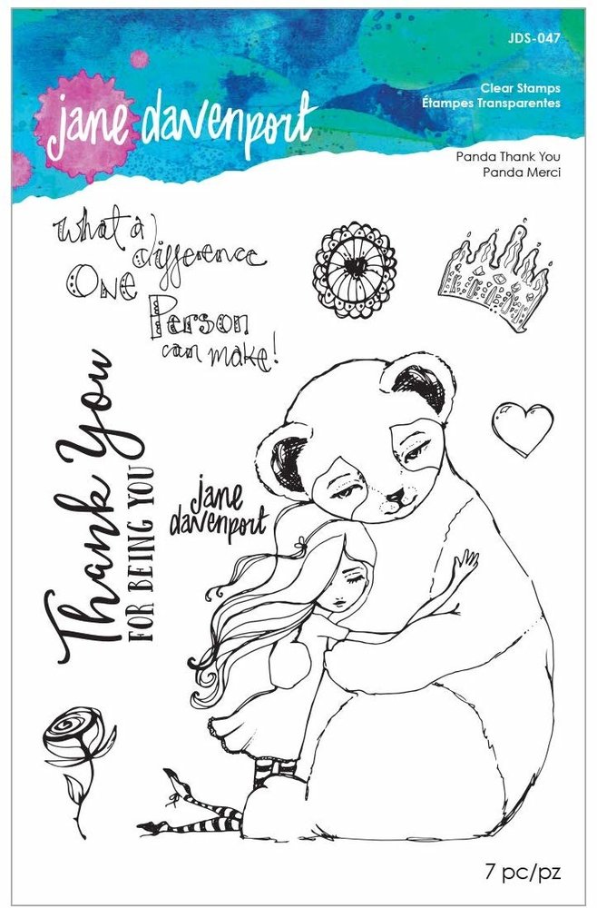 Spellbinders Panda Thank You Clear Stamps (JDS-047) (OUTLET) Spellbinders Panda Thank You Clear Stamps (JDS-047) (OUTLET)