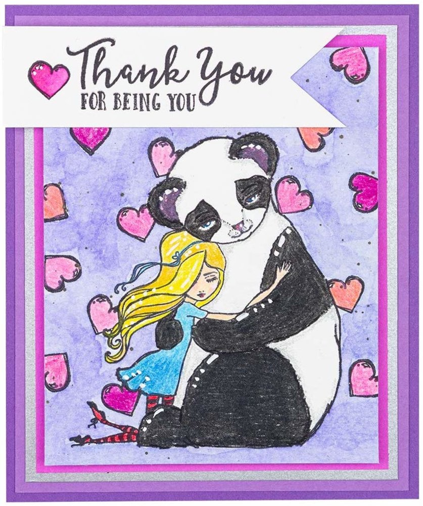 Spellbinders Panda Thank You Clear Stamps (JDS-047) (OUTLET) Spellbinders Panda Thank You Clear Stamps (JDS-047) (OUTLET)