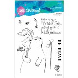 Spellbinders Brave Bear Clear STamps (JDS-049) (OUTLET)