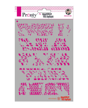 Pronty Crafts Borders Grunge A5 Stencil (470.770.025) (DISCONTINUED)