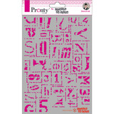 Pronty Crafts Letters Grunge A5 Stencil (470.770.028) (DISCONTINUED)