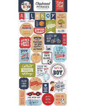 Echo Park All Boy 6x13 Chipboard Phrases (ALB207022) (DISCONTINUED) Echo Park All Boy 6x13 Chipboard Phrases (ALB207022) (DISCONTINUED)