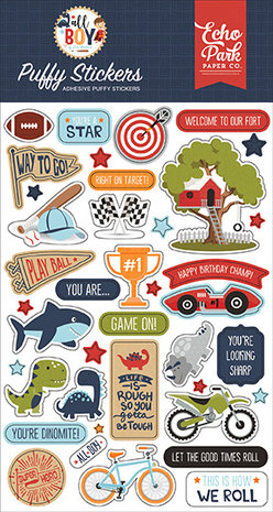 Echo Park All Boy Puffy Stickers (ALB207066) (DISCONTINUED) Echo Park All Boy Puffy Stickers (ALB207066) (DISCONTINUED)