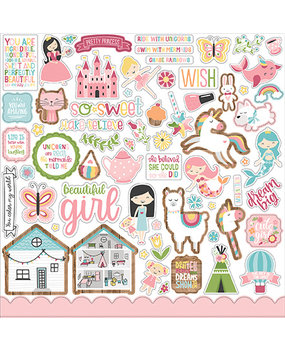 Echo Park All Girl 12x12 Inch Element Sticker (ALG206014) (DISCONTINUED)