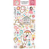 Echo Park All Girl 6x13 Inch Chipboard Accents (ALG206021) (DISCONTINUED)