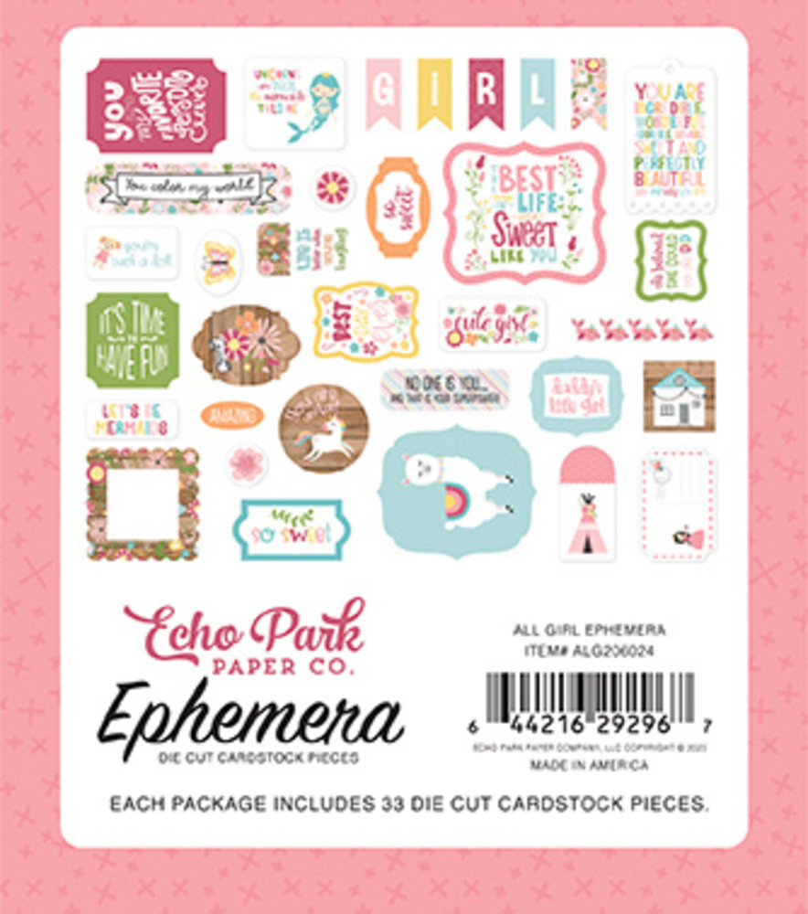 Echo Park All Girl Ephemera (ALG206024) (DISCONTINUED)