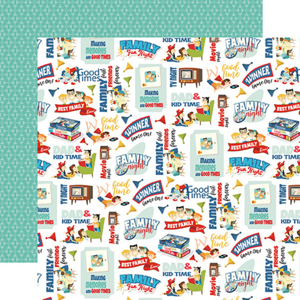 Carta Bella Family Night 12x12 Inch Collection Kit (CBFN114016) (OUTLET) Carta Bella Family Night 12x12 Inch Collection Kit (CBFN114016) (OUTLET)