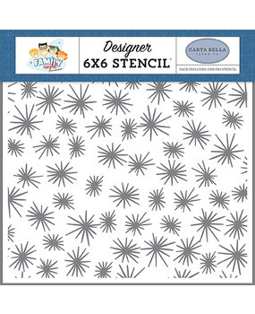 Carta Bella Best Family 6x6 Inch Sparkle Stencil (CBFN114033) (OUTLET)