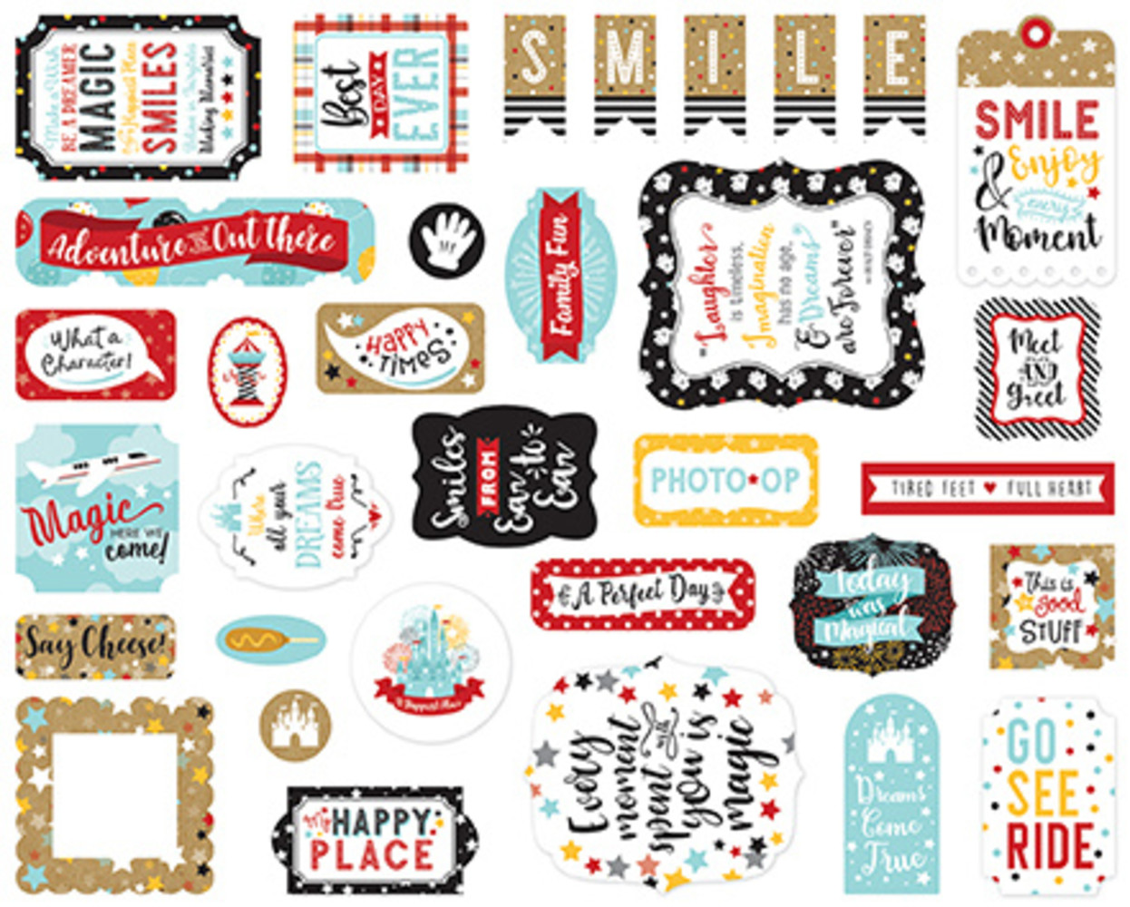 Echo Park Remember The Magic Ephemera (REM208024) (OUTLET) Echo Park Remember The Magic Ephemera (REM208024) (OUTLET)