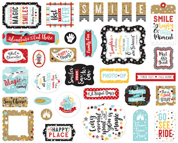 Echo Park Remember The Magic Ephemera (REM208024) (OUTLET) Echo Park Remember The Magic Ephemera (REM208024) (OUTLET)