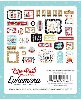 Echo Park Remember The Magic Ephemera (REM208024) (DISCONTINUED) Echo Park Remember The Magic Ephemera (REM208024) (DISCONTINUED)