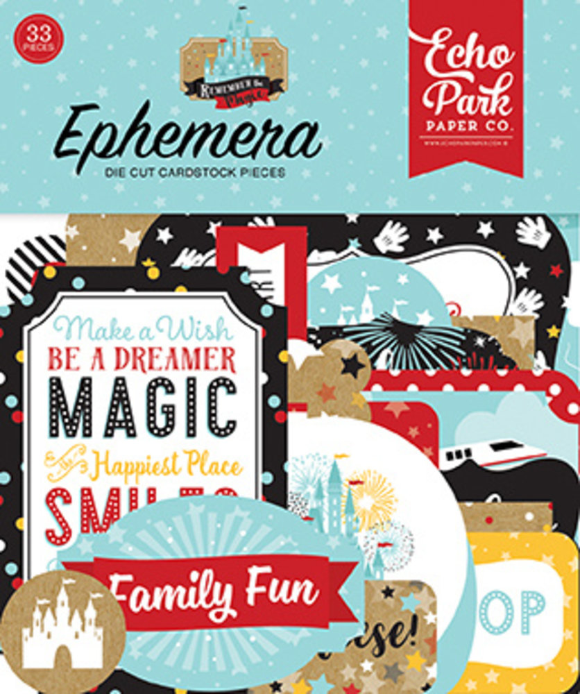 Echo Park Remember The Magic Ephemera (REM208024) (DISCONTINUED) Echo Park Remember The Magic Ephemera (REM208024) (DISCONTINUED)