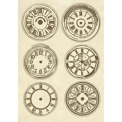 Stamperia Wooden Shapes A5 Clocks (KLSP066) (DISCONTINUED)