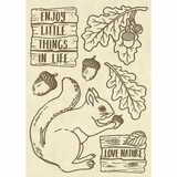 Stamperia Wooden Shapes A6 Squirrel (KLSPA607) (DISCONTINUED)