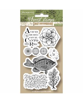 Stamperia Natural Rubber Stamp Fish (WTKCCR09) (OUTLET) Stamperia Natural Rubber Stamp Fish (WTKCCR09) (OUTLET)