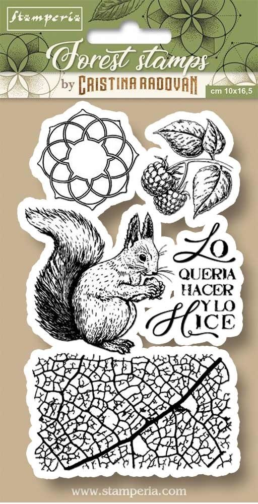 Stamperia Natural Rubber Stamp Squirrel (WTKCCR11) (OUTLET)