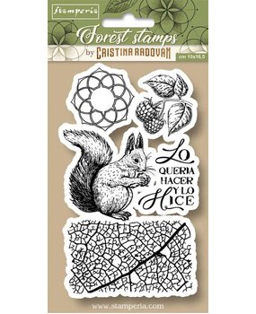 Stamperia Natural Rubber Stamp Squirrel (WTKCCR11) (OUTLET) Stamperia Natural Rubber Stamp Squirrel (WTKCCR11) (OUTLET)