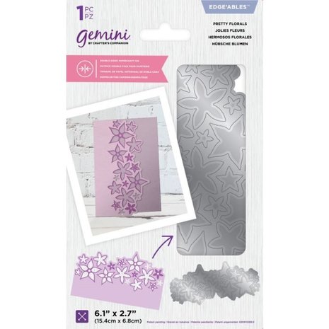 Gemini Pretty Florals Double-Sided Die (GEM-DSD-CAD-PRF) (DISCONTINUED)