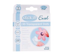 Stick It! Excel 3D Transparent Dots Small (6mm) (STI 4532000)
