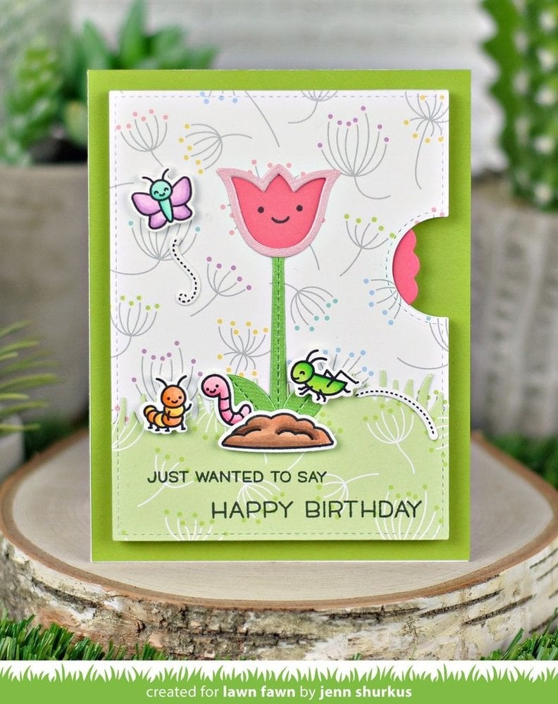 Lawn Fawn Reveal Wheel Tulip Add-On Dies (LF2252) (OUTLET)