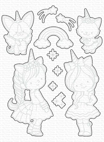 My Favorite Things Unicorns and Glitter Die-namics (MFT-1725) (OUTLET)