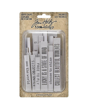 Idea-ology Tim Holtz Theories Quote Chips (TH94045)