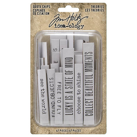 Idea-ology Tim Holtz Theories Quote Chips (TH94045) Idea-ology Tim Holtz Theories Quote Chips (TH94045)