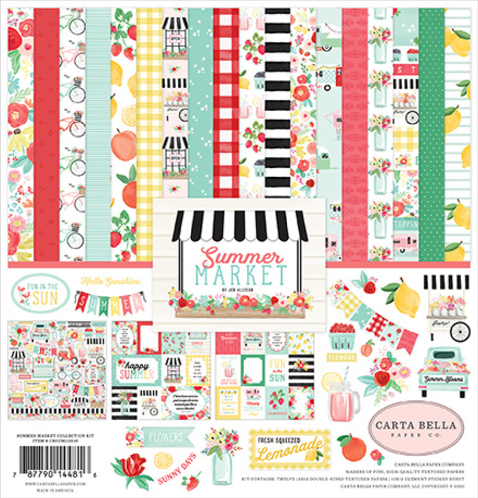 Carta Bella Summer Market 12x12 Inch Collection Kit (CBSUM115016) (OUTLET) Carta Bella Summer Market 12x12 Inch Collection Kit (CBSUM115016) (OUTLET)