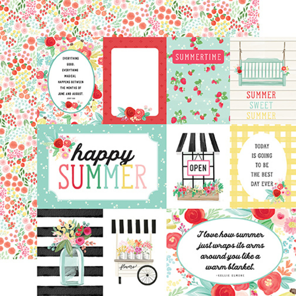 Carta Bella Summer Market 12x12 Inch Collection Kit (CBSUM115016) (OUTLET) Carta Bella Summer Market 12x12 Inch Collection Kit (CBSUM115016) (OUTLET)