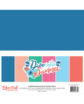 Echo Park Dive Into Summer 12x12 Inch Coordinating Solids Paper Pack (DIS210015) (DISCONTINUED) Echo Park Dive Into Summer 12x12 Inch Coordinating Solids Paper Pack (DIS210015) (DISCONTINUED)