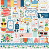Echo Park Summertime 12x12 Inch Element Sticker (SUM209014) (DISCONTINUED)