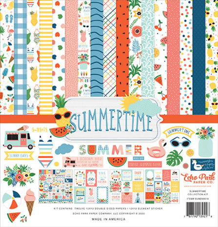 Echo Park Summertime 12x12 Inch Collection Kit (SUM209016) (DISCONTINUED)
