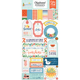 Echo Park Summertime 6x13 Inch Chipboard Phrases (SUM209022) (DISCONTINUED)