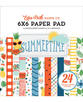 Echo Park Summertime 6x6 Inch Paper Pad (SUM209023) (DISCONTINUED) Echo Park Summertime 6x6 Inch Paper Pad (SUM209023) (DISCONTINUED)