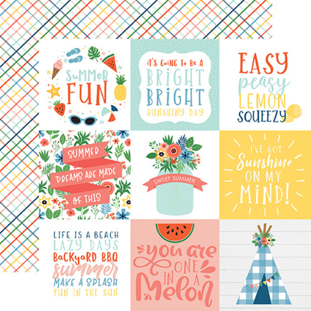 Echo Park Summertime 6x6 Inch Paper Pad (SUM209023) (DISCONTINUED) Echo Park Summertime 6x6 Inch Paper Pad (SUM209023) (DISCONTINUED)