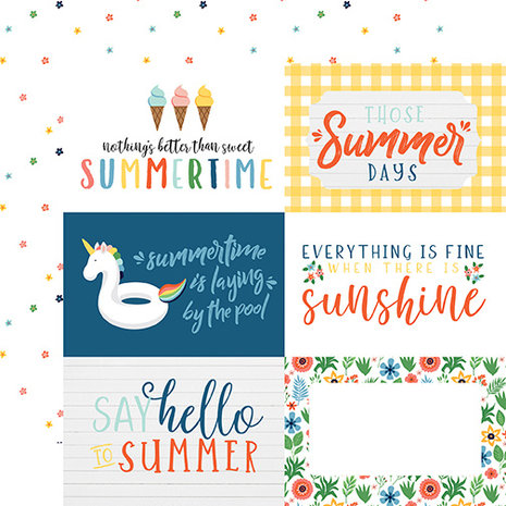 Echo Park Summertime 6x6 Inch Paper Pad (SUM209023) (DISCONTINUED) Echo Park Summertime 6x6 Inch Paper Pad (SUM209023) (DISCONTINUED)