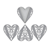Spellbinders Heart Melange Doily Dies (S4-1060) (OUTLET) Spellbinders Heart Melange Doily Dies (S4-1060) (OUTLET)